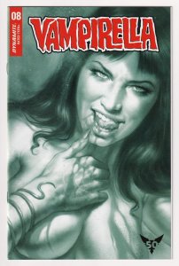 Vampirella #8 Parrillo 1:50 B&W Variant (Dynamite, 2020) VF/NM