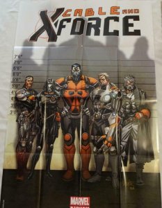 CABLE AND X-FORCE Promo Poster, 24 x 36, 2012, MARVEL, Unused 136