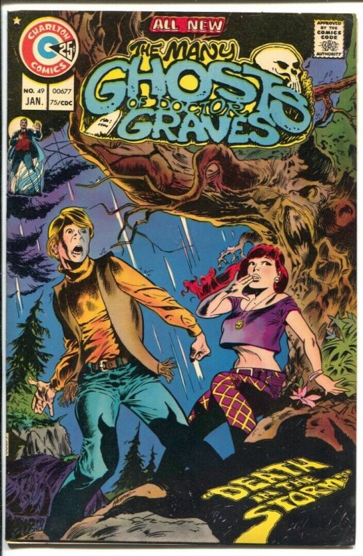 Many Ghosts Of Doctor Graves #49 1975-Charlton-horror-Nicola Cuti-Tom Sutton-VF