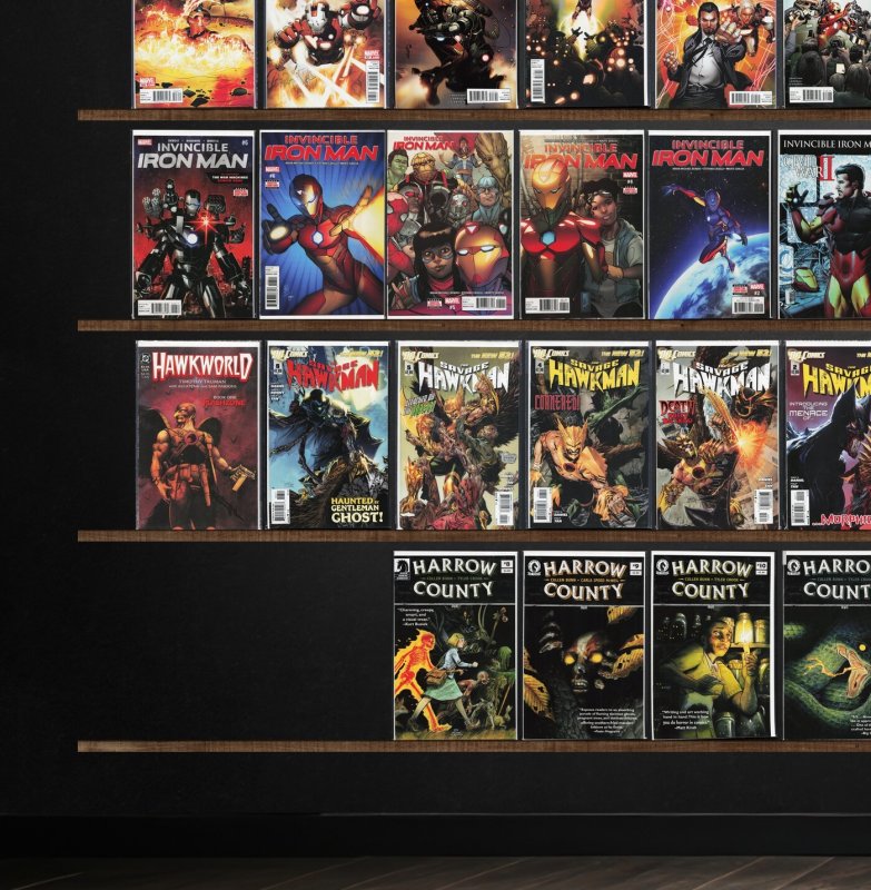 Huge Lot 150+ Comics with Invincible Iron Man, Iron Man, Harrow County & More!