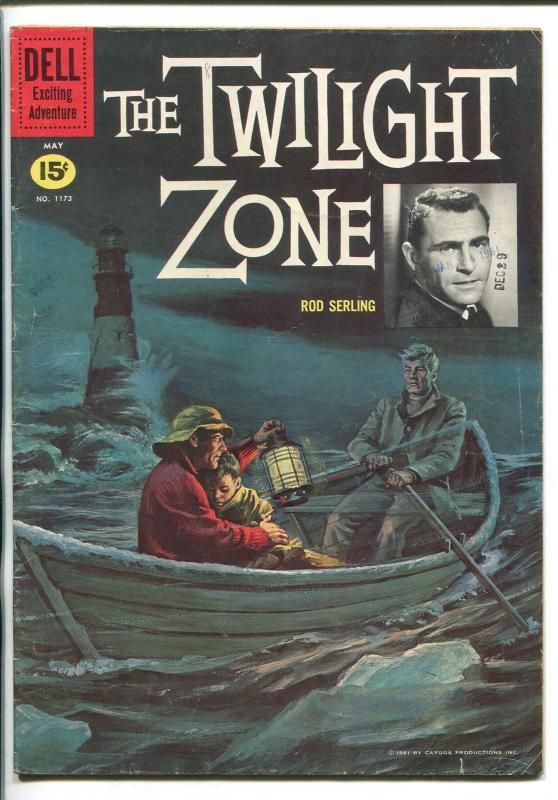 TWILIGHT ZONE #1173 1961-DELL-FOUR COLOR-1ST ISSUE-ROD SERLING-REED CRANDALL-fn-