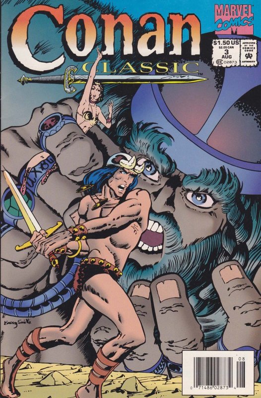 Conan Classic #3 (Newsstand) FN ; Marvel | Barry Windsor-Smith