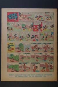 Micky Mouse, Goofy, and Little Hiawatha Sunday April 19 1942