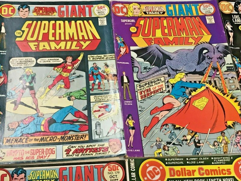 SUPERMAN FAMILY#170-203 FN-VF LOT (10 BOOKS) 1973 DC BRONZE AGE COMICS