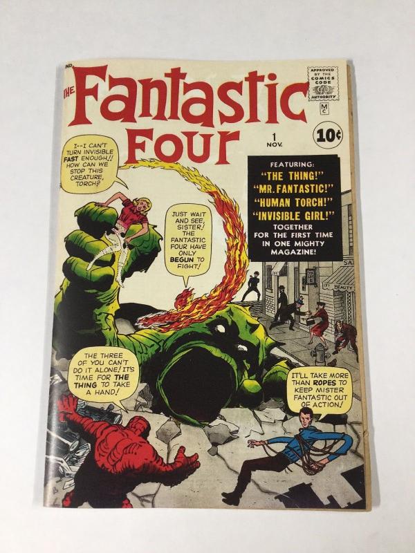 Fantastic Four 1 (coverless) Includes A Facsimilie Cover See Photos
