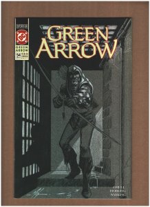 Green Arrow #54 DC Comics 1991 Mike Grell NM- 9.2