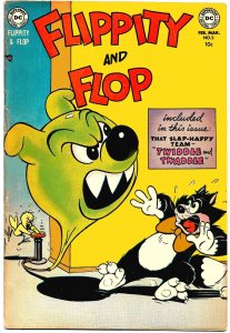 FLIPPITY AND FLOP #2 (Feb1952) 5.5 FN-  Dog-Cat-Canary Funny Animal HiJinx!