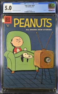 (1958) Dell Comics Four Color #878 (Peanuts #1) CGC 5.0! Snoopy! Charlie Brown!