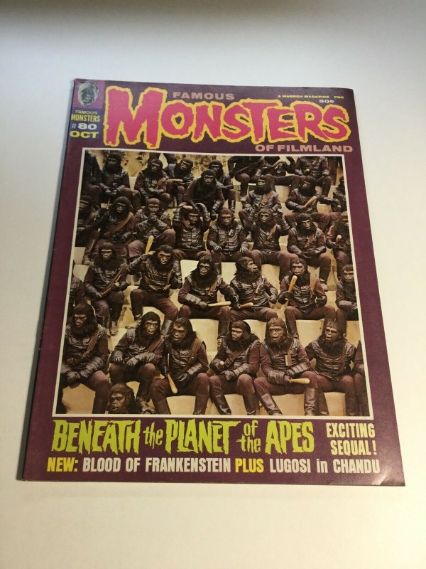 Famous Monsters Of Filmland 80 Fn+ Fine+ 6.5 Magazine 1970