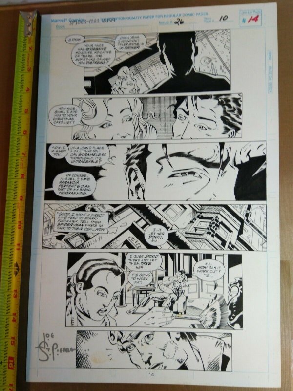 Original Art: Joe St. Pierre - Spider-Man 2099 #26 pg 14 Palmiotti inks