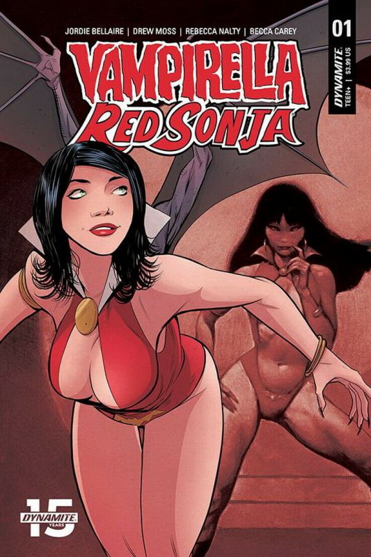 VAMPIRELLA RED SONJA (2019 DYNAMITE) #1 VARIANT CVR E MOSS THEN NO PRESALE-09/04