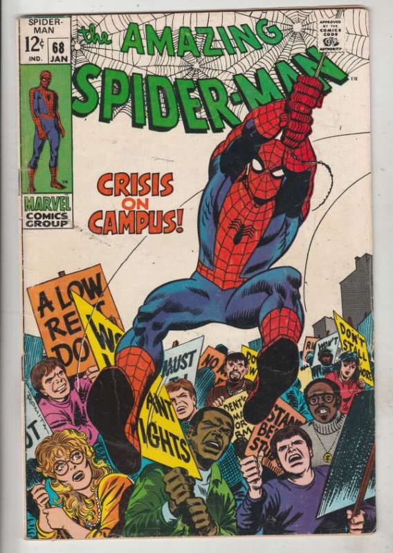 Amazing Spider-Man #68 (Jan-69) FN/VF Mid-High-Grade Spider-Man