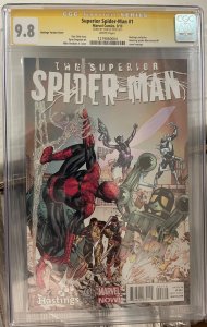 Superior Spider-Man #1 Hastings Cover SIGNED by Stan Lee CGC 9.8 (2013)