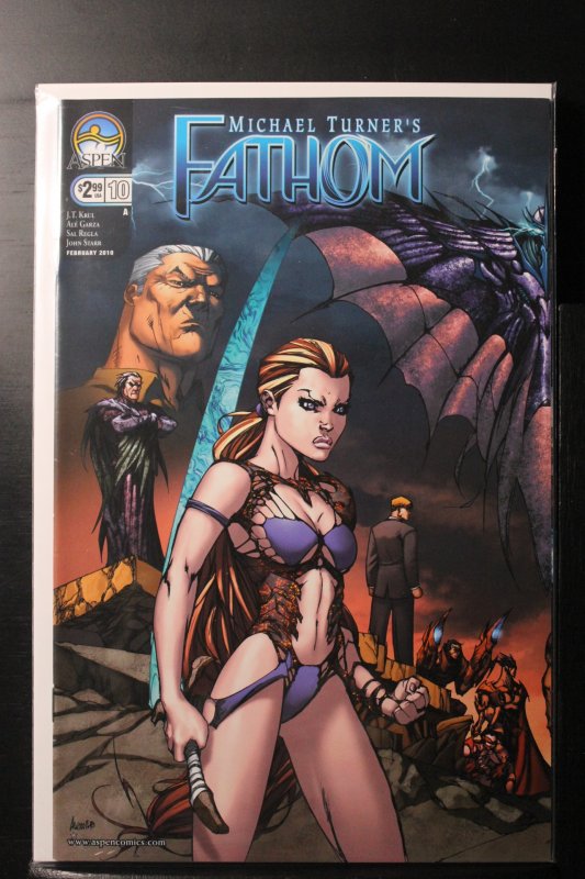 Michael Turner's Fathom #10 Cover A - Left Side (2010)