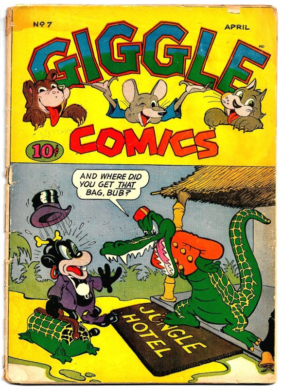 GIGGLE COMICS #7(Apr1944) 3.0 GD/VG * Dan Gordon! * Ken Hultgren! * Lynn Karp!