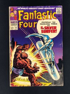 Fantastic Four #55 (1966) VG Classic Silver Surfer vs. Thing Cover