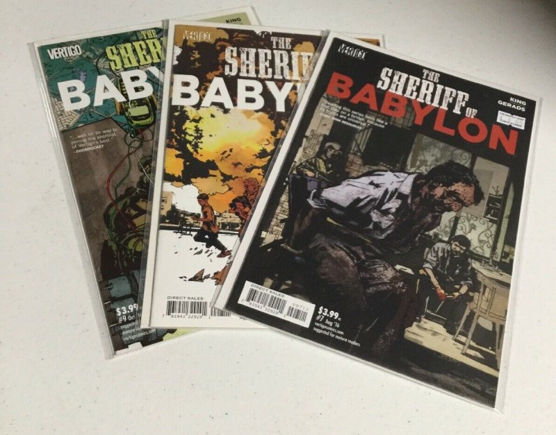 The Sheriff Of Babylon 7 8 9 Nm Near Mint Vertigo Comics