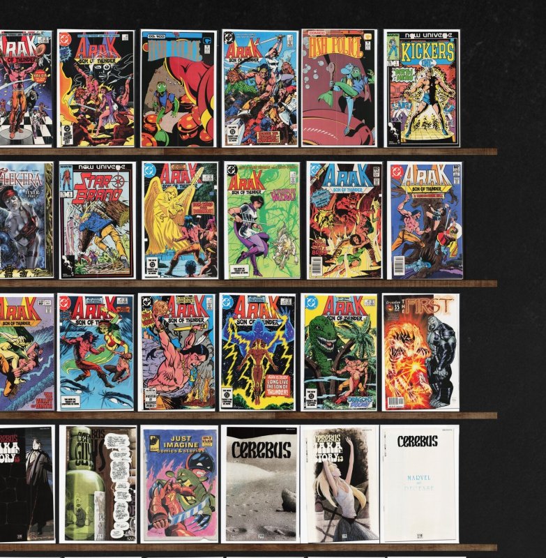 Huge Lot 140+ Comics with Cerebus, Fish Police, Thor, The Flash & More!
