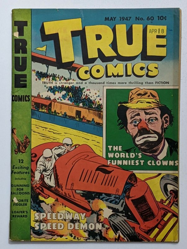 True Comics #60 (May 1947, Parents Mag) VG 4.0 Speedway Speed Demon story 