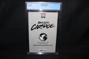 Absolute Carnage #1 - Unknown Comics Edition - CGC Grade 9.8 - 2019