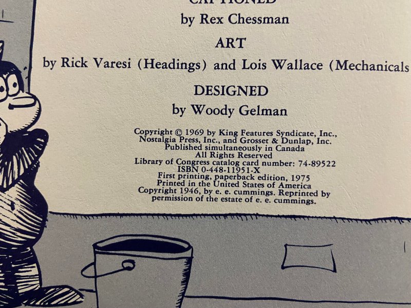 KRAZY KAT GEORGE HERRIMANN HARDCOVER VF 1969