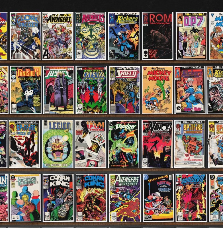 Huge Lot 150+ Comics with Alpha Flight, The Avengers, Rom & More!