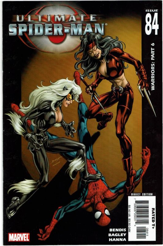 Ultimate Spider-Man #84 Brian Bendis Elektra Black Cat Moon Knight NM