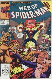 Web of Spider Man #59 (1985) - 8.0 VF *Cosmic Spider-Man*