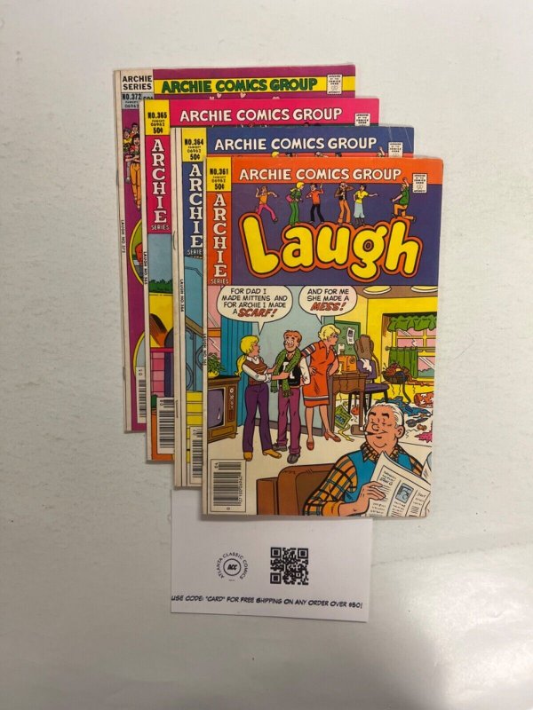 4 Laugh Archie Series Comic Books # 351 364 365 372 14 JS47