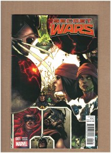 Secret Wars #1 Marvel Comics 2015 Bianchi Variant Wolverine Elektra NM- 9.2