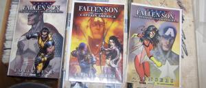 3 FALLEN SON  THE DEATH OF CAPTAIN AMERICA COMICS+AVENGERS+WOLVERINE HAWKEYE(S)