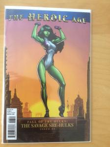 SAVAGE SHE HULKS 3, NM+ (9.4 - 9.6) 1ST PRINT, CAMPBELL VARIANT, HEROIC AGE