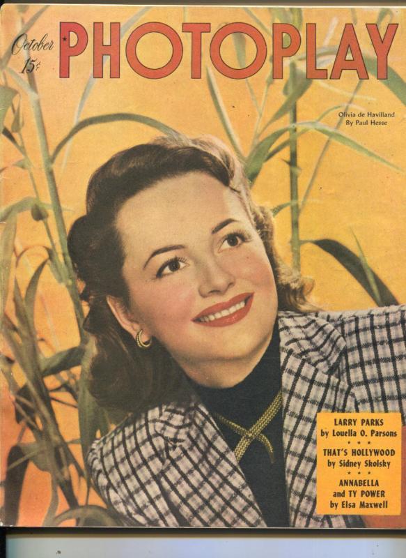 Photoplay-Olivia de Haviland-Kathryn Grayson-Ann Sheridan-Oct-1947