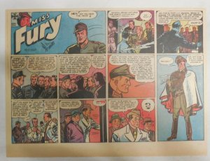 Miss Fury Sunday by Tarpe Mills from 8/22/1943 Size: 11 x 15  Very Rare Year #3