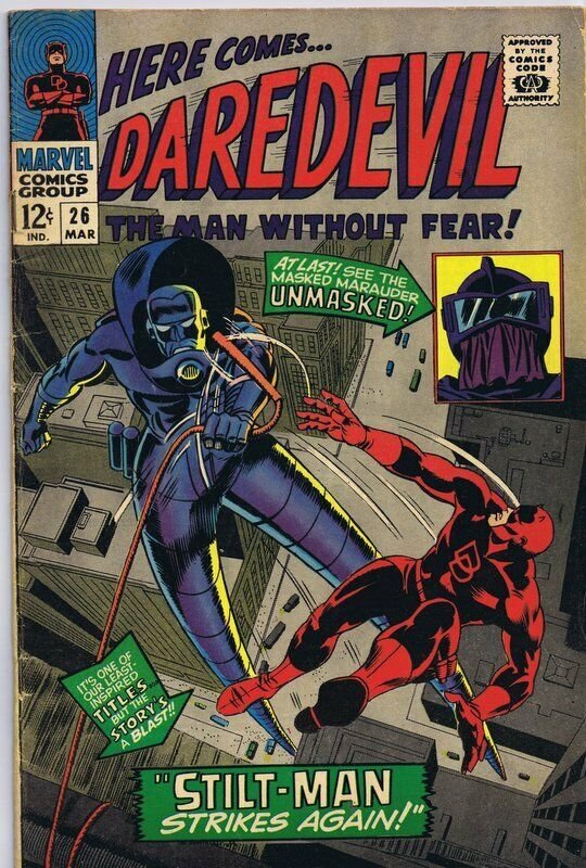 Daredevil 27 ORIGINAL Vintage 1967 Marvel Comics Stilt Man Comic