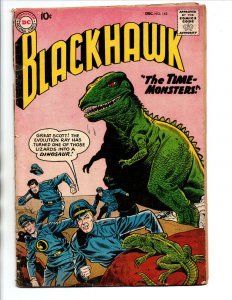 Blackhawk #143 - Dinosaur Cover - 1959 - VG