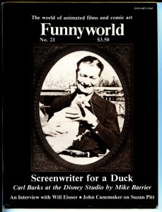 Funnyworld #21 1979-Carl Barks photo cover-Will Eisner-Disney Studios-VF