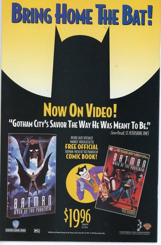 Batman Adventures 21  1994  9.0 (our highest grade)  Catwoman & Man-Bat!