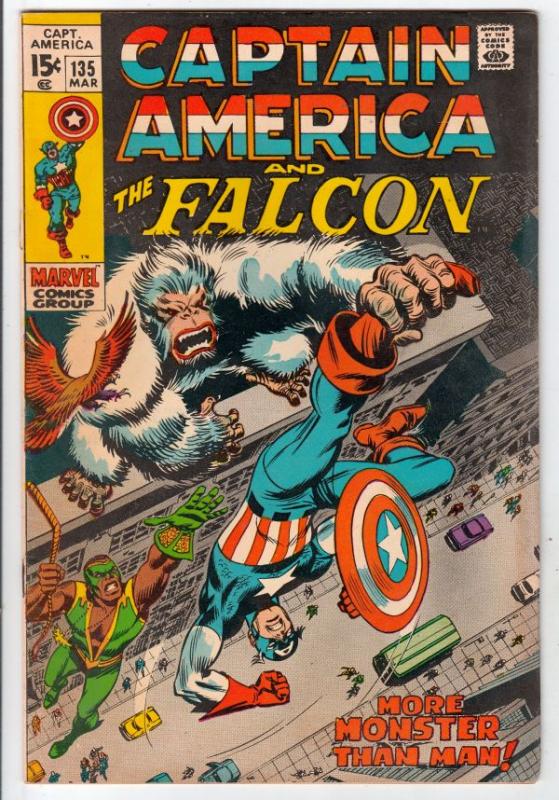 Captain America #135 (Mar-71) VF/NM High-Grade Captain America