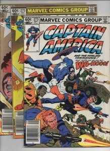 CAPTAIN AMERICA #273, 275, 278, VG/FN,  Nick Fury, Zemo, 1968 1982 , 3 issues