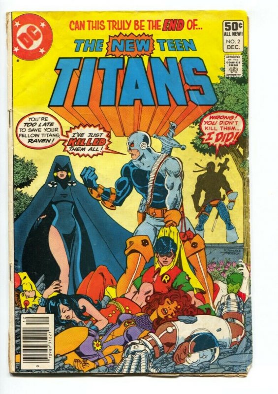 NEW TEEN TITANS #2- comic book-First DEATHSTROKE-1980