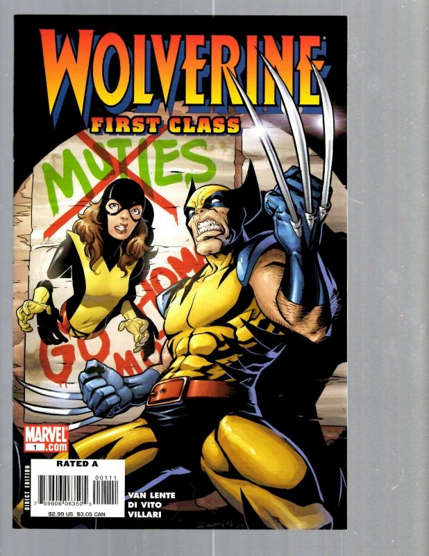 12 Marvel Comics Wolverine First Class #1 2 3 4 7 8 9 10 11 12 13 plus #1 EK17