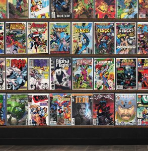 Huge Lot 150+ Comics with The Avengers, Cable, Alpha Flight & More!