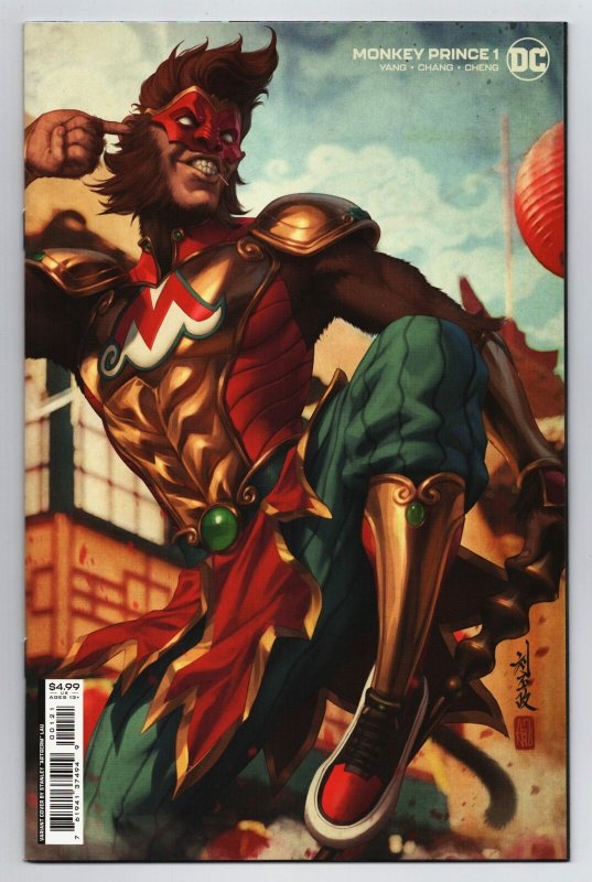 Monkey Prince #1 Cover B Artgerm Card Stock Variant DC 2022 NM 