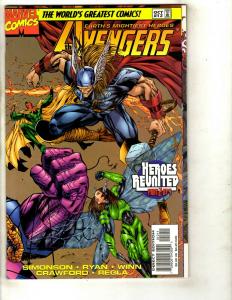12 Avengers Marvel Comics # 1 2 3 4 5 6 7 8 9 10 11 12 Iron Man Thor Hulk JF18