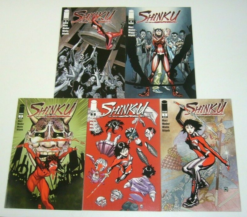 Shinku #1-5 VF/NM complete series - ron marz - image comics bad girl set 2 3 4