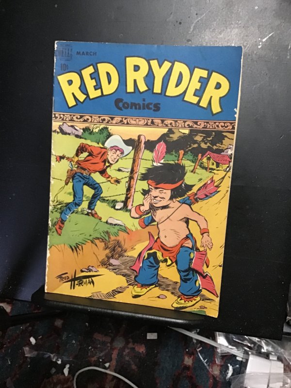 Red Ryder Comics #56 (1948) Fred Harman painted cover! Affordable grade! VG+ Wow