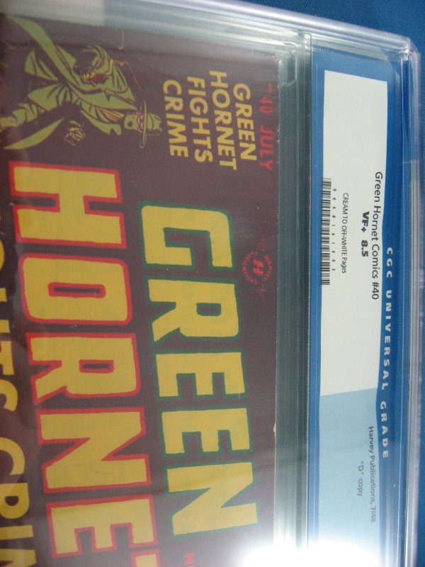 GREEN HORNET 40 CGC 8.5 D COPY PEDIGREE HARVEY 1948