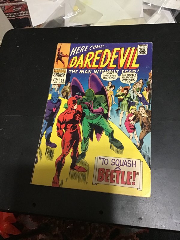 Daredevil #34 (1967) The Beetle! High-Grade! VF- Oregon CERT! Wow!