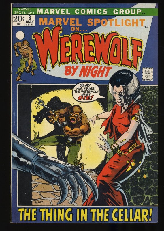 Marvel Spotlight #3 VF- 7.5 2nd Appearance Werewolf by Night! Mike Ploog!